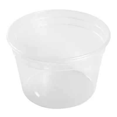 Deli Container Base 16 OZ PP Clear Round 480 Count/Pack 1 Packs/Case 480 Count/Case