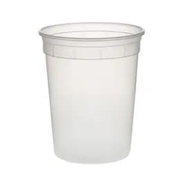 Deli Container Base 32 OZ PP Clear Round 480 Count/Pack 1 Packs/Case 480 Count/Case