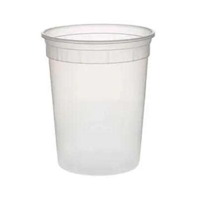 Deli Container Base 32 OZ PP Clear Round 480 Count/Pack 1 Packs/Case 480 Count/Case