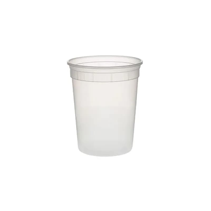 Deli Container Base 32 OZ PP Clear Round 480 Count/Pack 1 Packs/Case 480 Count/Case