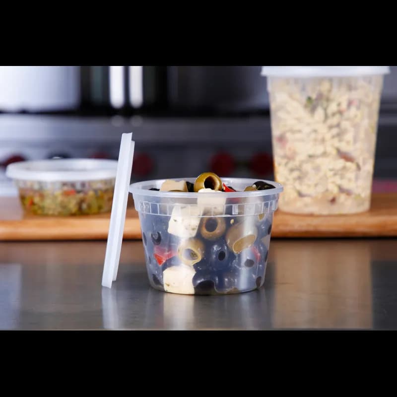 Lid PP Clear Round For 8-32 OZ Deli Container 480 Count/Pack 1 Packs/Case 480 Count/Case