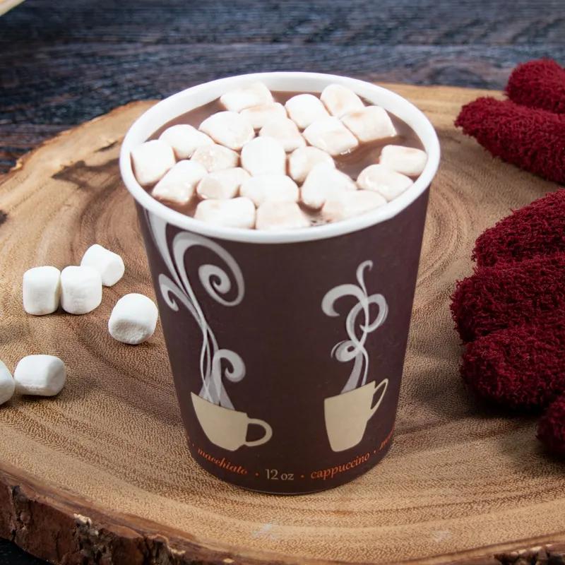 Solo® ThermoGuard® Hot Cup Insulated 12 OZ Double Wall Poly-Coated Paper Steam 30 Count/Pack 20 Packs/Case