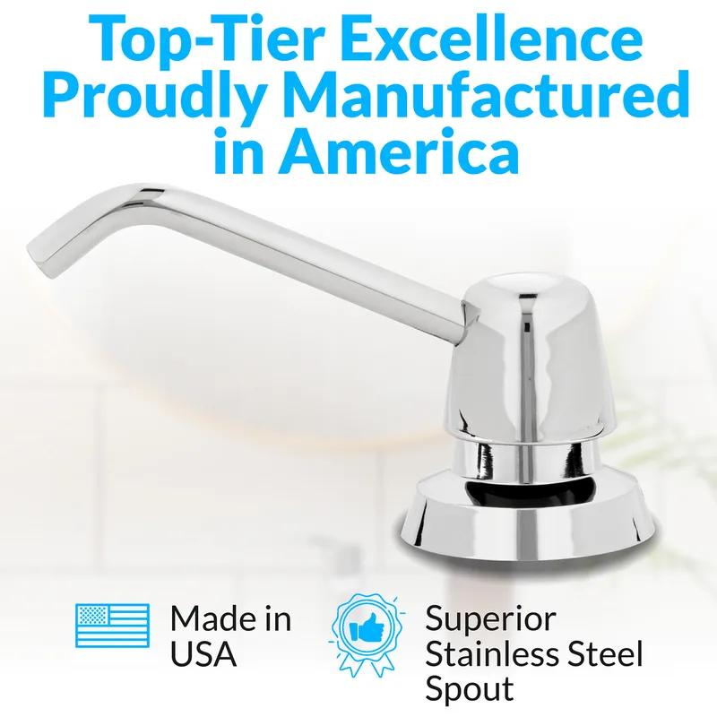 Soap Dispenser Liquid 1000 mL Manual Lavatory Mount Top Fill With 4IN Spout 1/Each