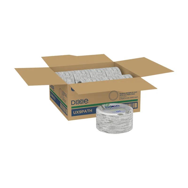 Dixie® Plate 8.5 IN Paper Multicolor Pathways Round Medium Weight 1000/Case