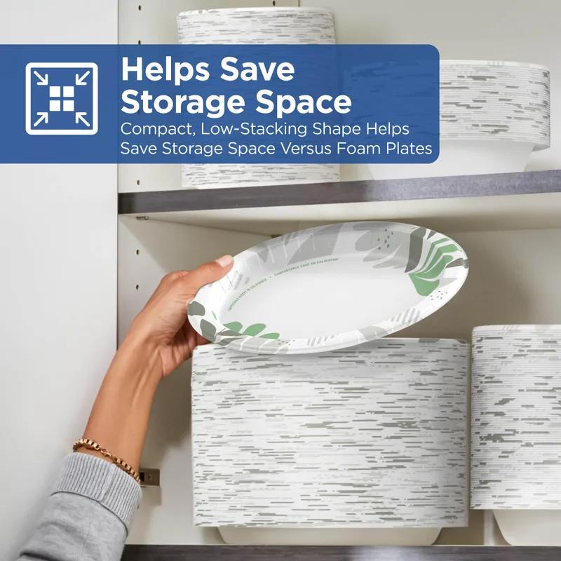 Dixie® Plate 8.5 IN Paper Multicolor Pathways Round Medium Weight 1000/Case