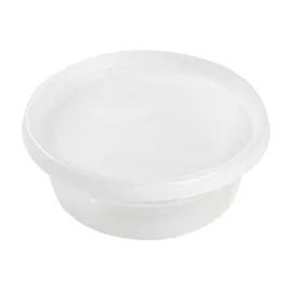 Deli Container Base & Lid Combo With Flat Lid 8 OZ PP Round 240/Case