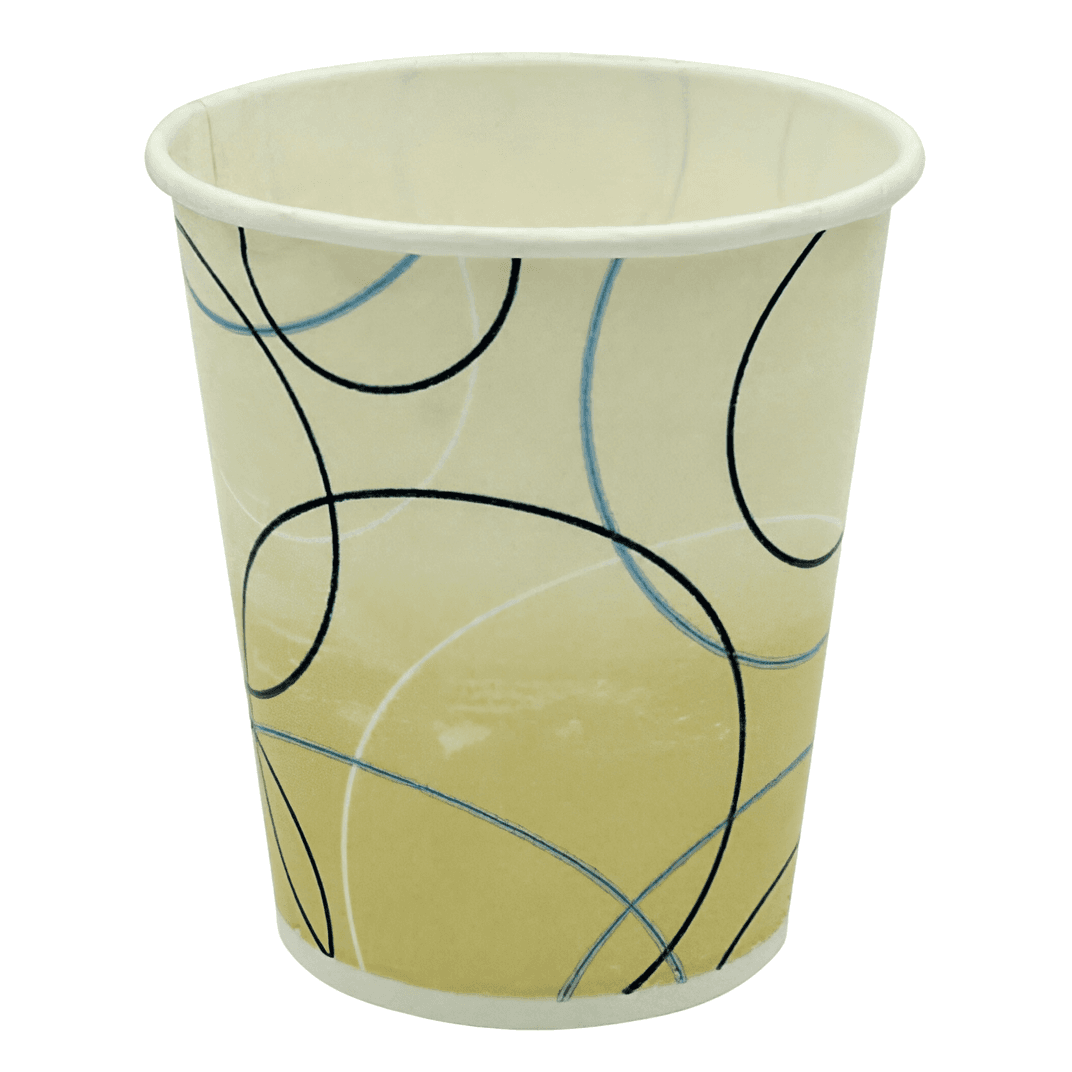 Cold Cup 5 OZ Single Wall Poly-Coated Paper Multicolor Champagne 2500/Case