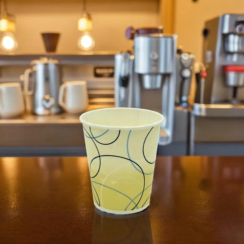 Cold Cup 5 OZ Single Wall Poly-Coated Paper Multicolor Champagne 2500/Case