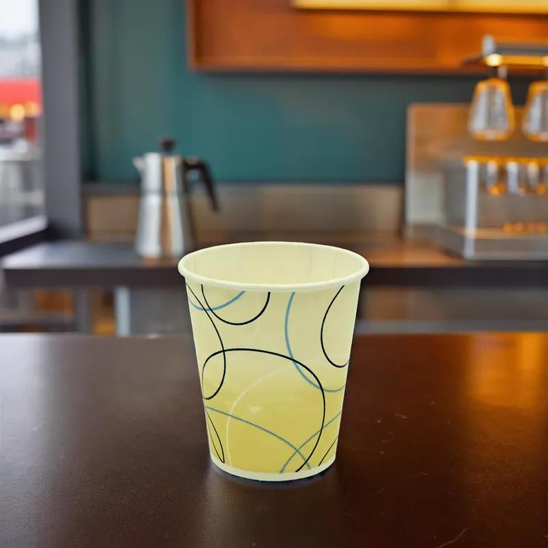 Cold Cup 5 OZ Single Wall Poly-Coated Paper Multicolor Champagne 2500/Case