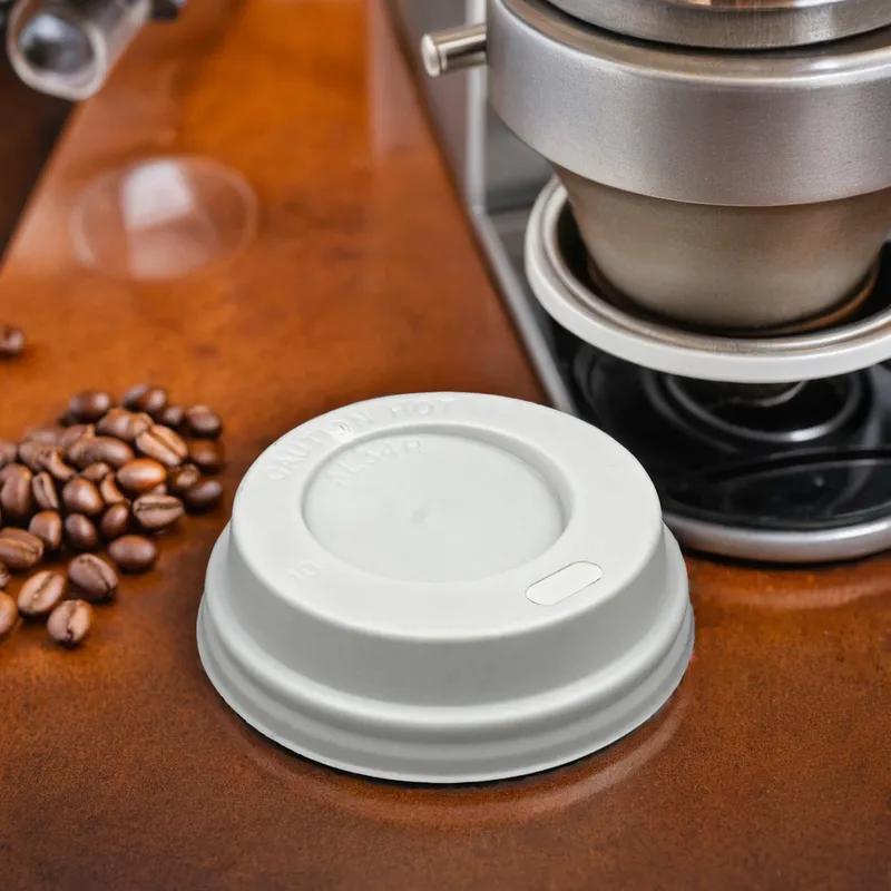 Lid Dome Plastic White For 4 OZ Cup 1000/Case
