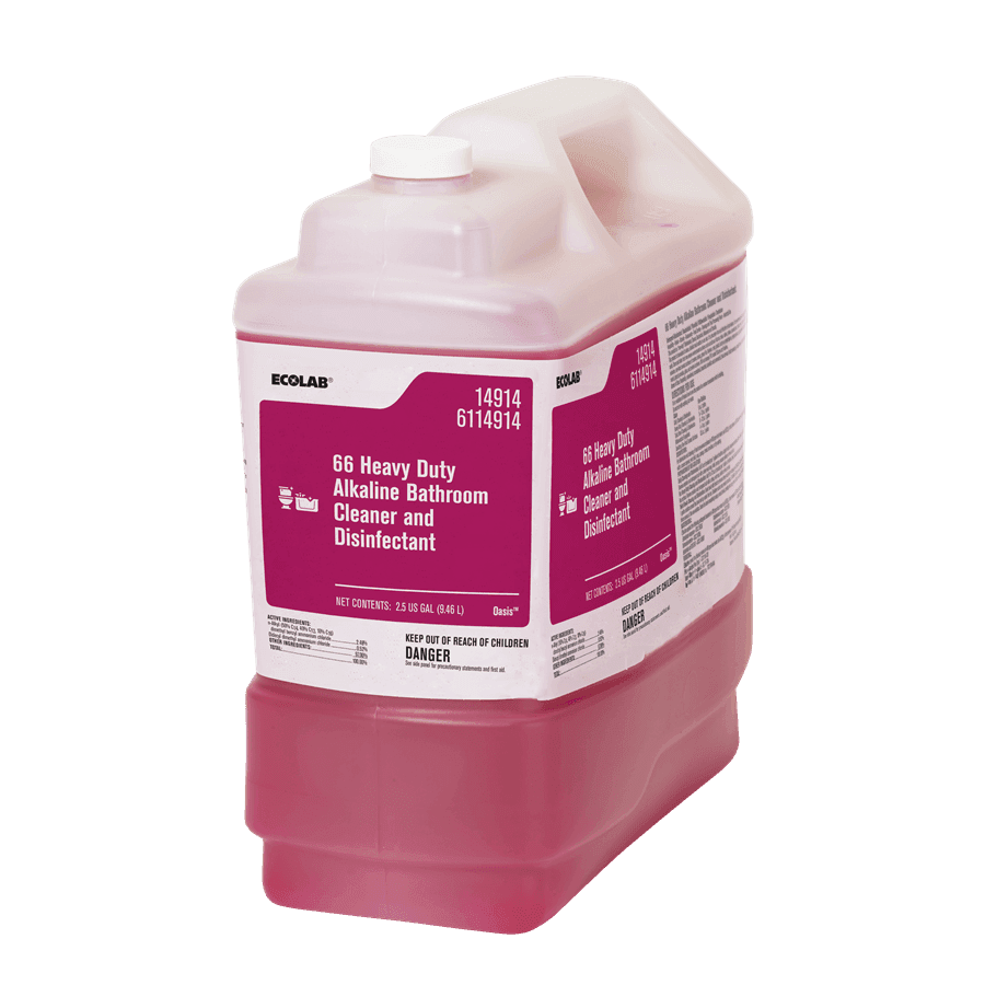 Oasis® Pro 66 Restroom Cleaner Disinfectant 2.5 GAL Bathroom Alkaline Heavy Duty 1/Case
