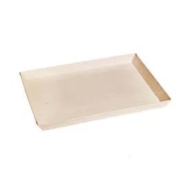 Samurai Serving Tray 10.7X14.9X1.1 IN Wood Natural Rectangle Microwave Safe 50 Count/Pack 2 Packs/Case 100 Count/Case