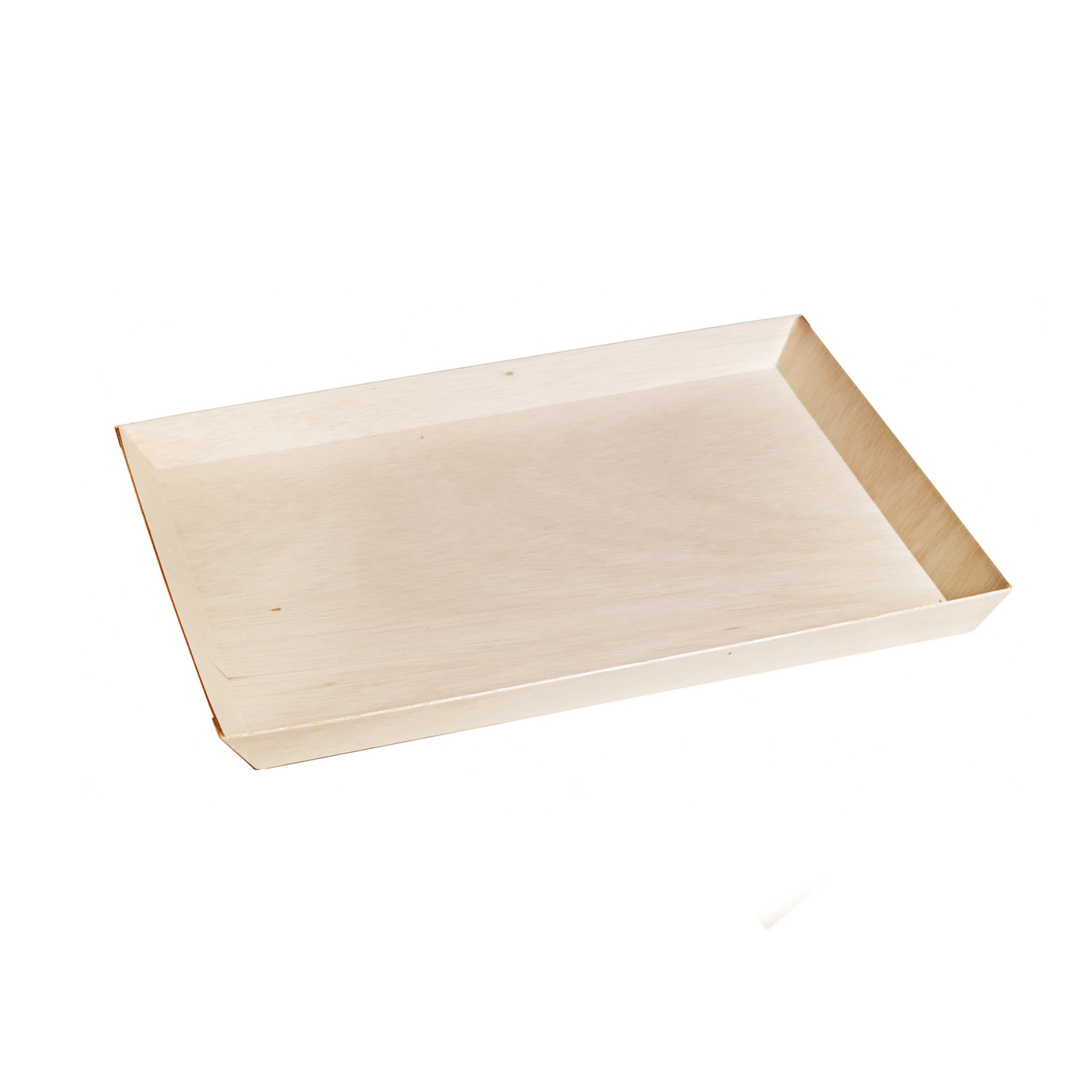 Samurai Serving Tray 10.7X14.9X1.1 IN Wood Natural Rectangle Microwave Safe 50 Count/Pack 2 Packs/Case 100 Count/Case