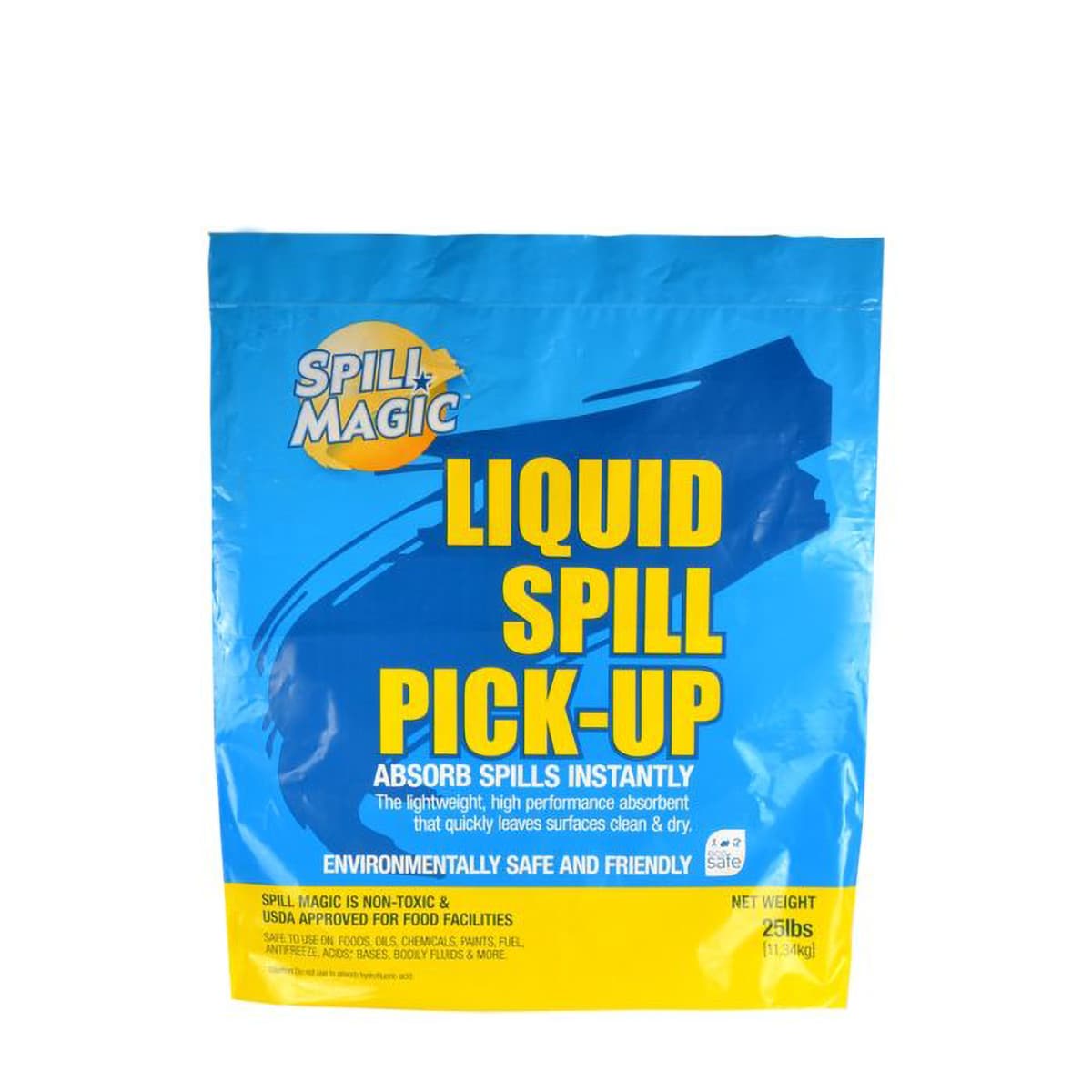 Spill Magic Liquid Spills Absorbent 25 LB White Powder Bag 1/Pack