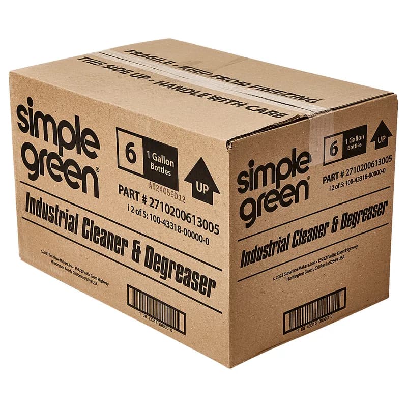 Simple Green® Cleaner & Degreaser 1 GAL Multi Surface Non-Caustic Concentrate Industrial 6/Case