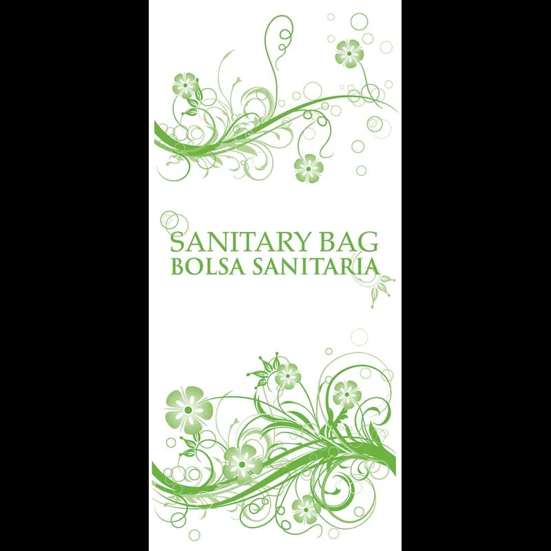Menstrual Care Sanitary Bag 4X2X8.75 IN White Bleached Kraft Paper 2000/Case