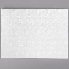 Cake Drum 1/2 Size 18.75X13.75X0.5 IN Paperboard White Folding 12/Case