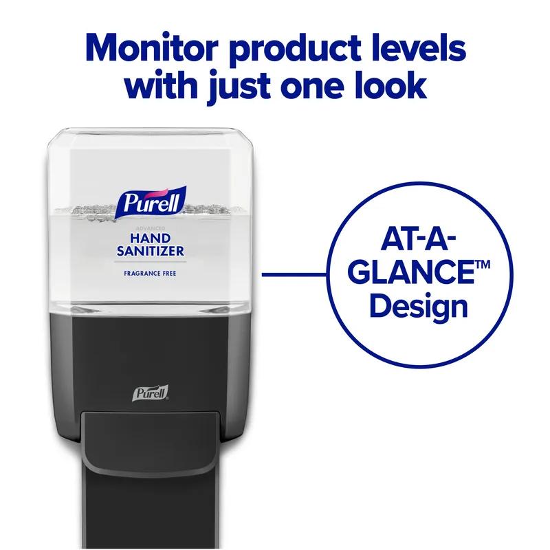 Purell® ES4 Hand Sanitizer Dispenser 1200 mL 10X6.5X5.38 IN Graphite Push Style Surface Mount 1/Each