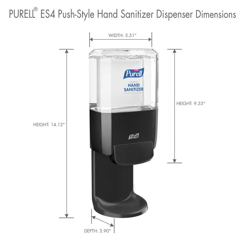 Purell® ES4 Hand Sanitizer Dispenser 1200 mL 10X6.5X5.38 IN Graphite Push Style Surface Mount 1/Each