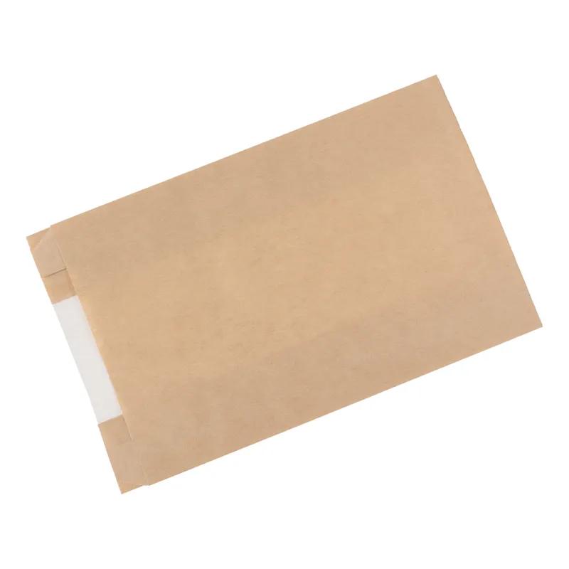 Sandwich Bag 6X2X9 IN Paper Kraft Grease Resistant Window Gusset 1000/Case