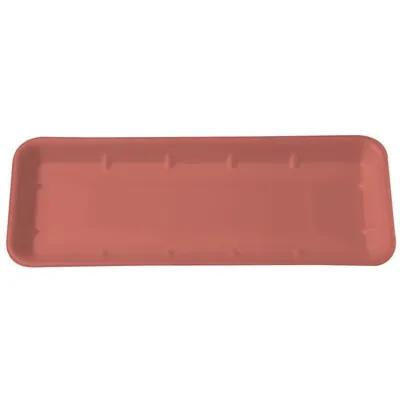 7S Meat Tray 14.5X5.75X1 IN Polystyrene Foam Shallow Rose Rectangle 250/Case