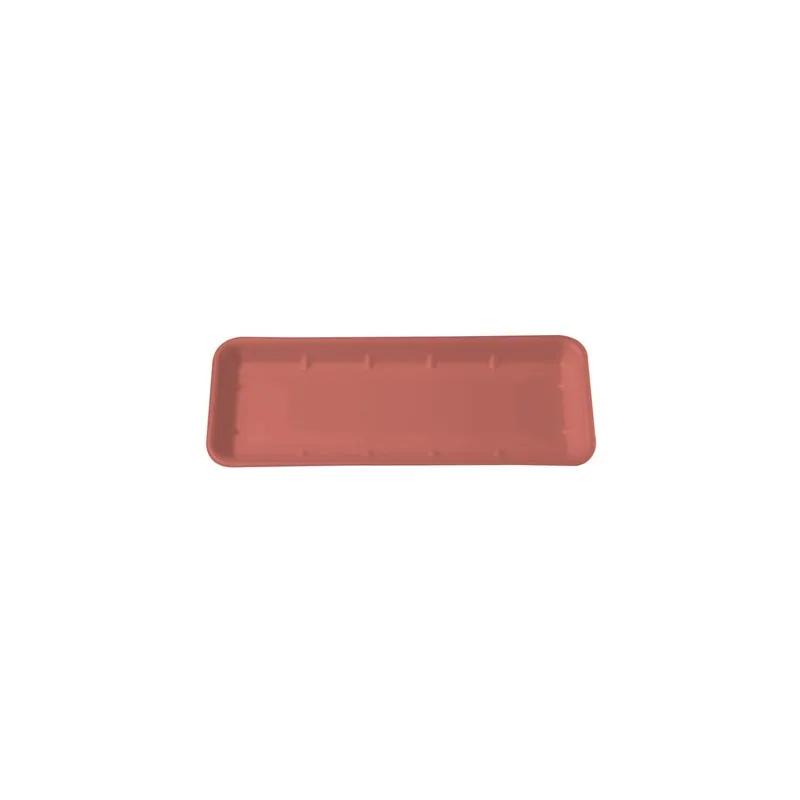 7S Meat Tray 14.5X5.75X1 IN Polystyrene Foam Shallow Rose Rectangle 250/Case