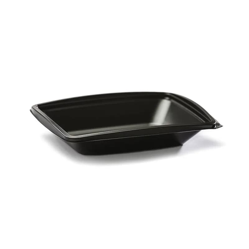 The BOTTLEBOX ® Take-Out Container Base 9X7.2X1.7 IN PP Black Rectangle 500/Case