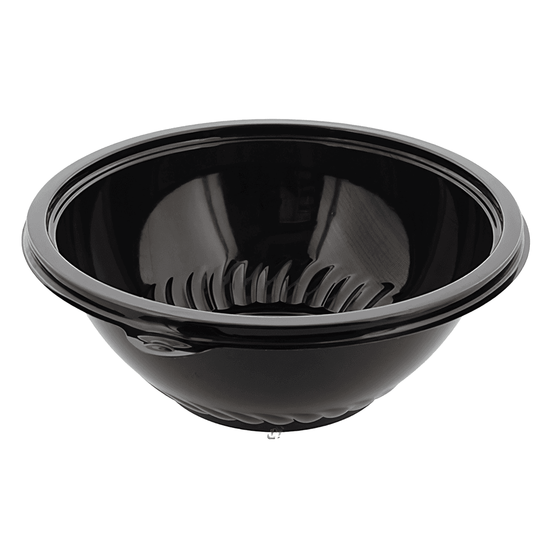 WNA CaterLine® Catering Bowl 80 OZ Plastic Black 25/Case