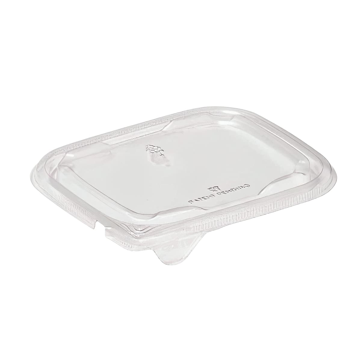 Lid Large (LG) 8.75X7.8X0.4 IN PET Clear Rectangle For Container Tamper-Evident 260/Case