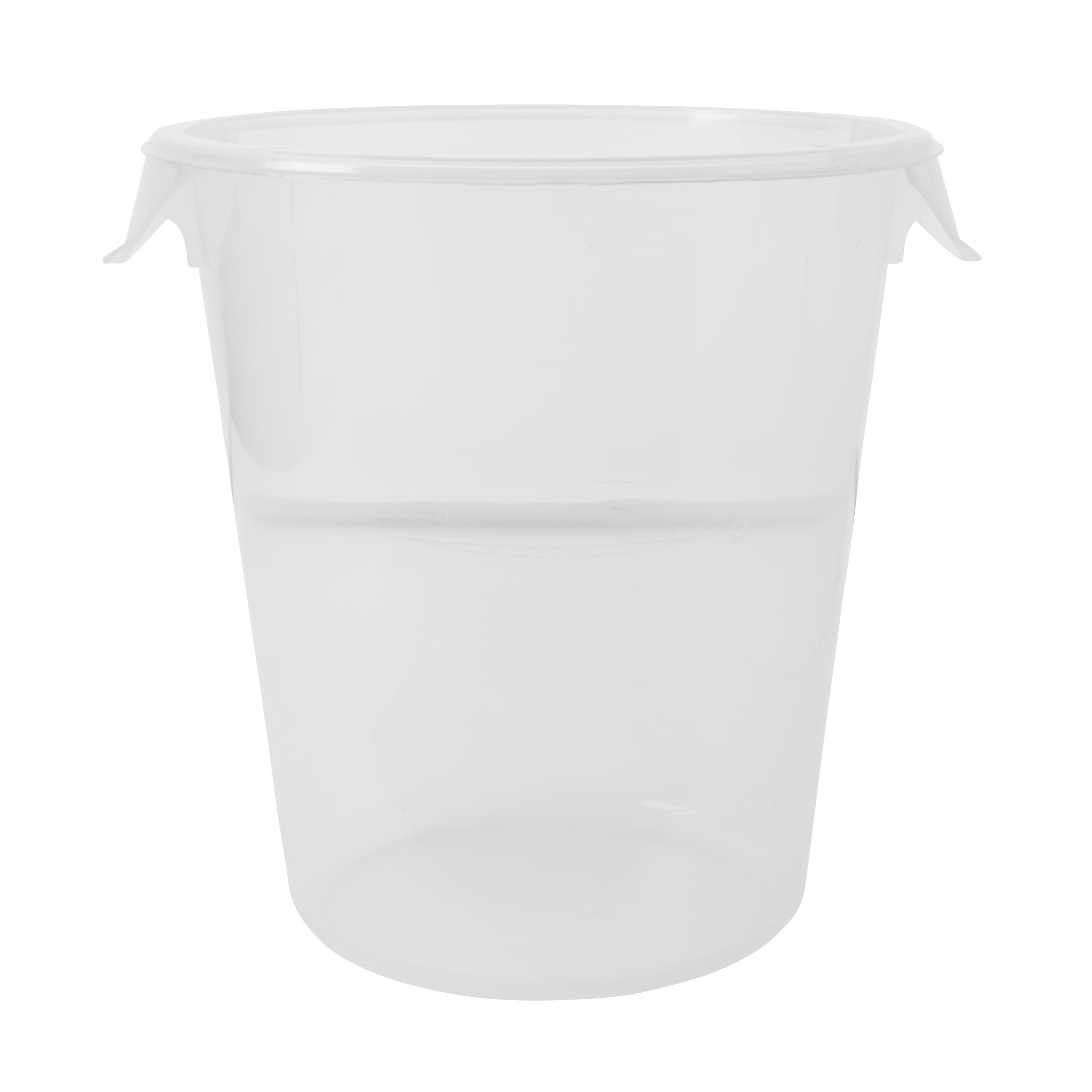 Food Storage Container 0.27X4.72X10.63 IN 8 QT Clear Round PP Food Safe 1/Each