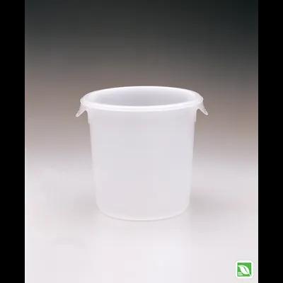 Food Storage Container 10.63 IN 8 QT Clear Round PP Food Safe 1/Each