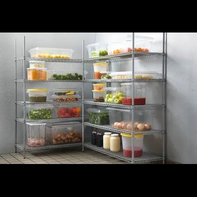 Food Storage Container 10.63 IN 8 QT Clear Round PP Food Safe 1/Each