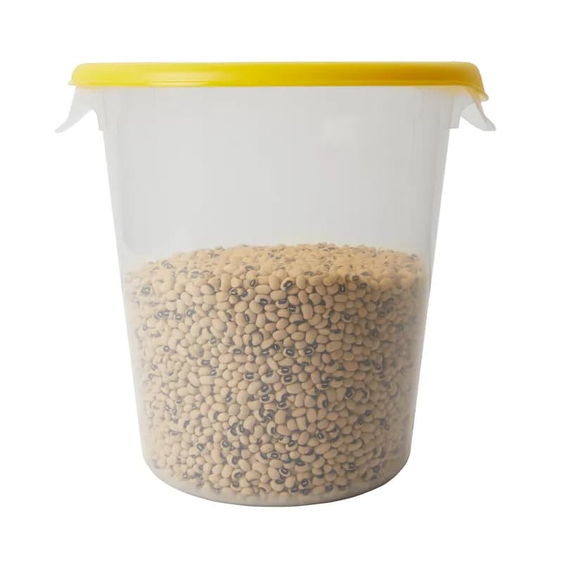 Food Storage Container 0.27X4.72X10.63 IN 8 QT Clear Round PP Food Safe 1/Each
