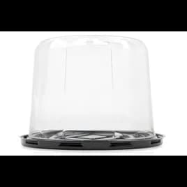 Bakery Container & Lid Combo With High Dome Lid 8X5.5 IN Plastic Black Clear Round 88/Case