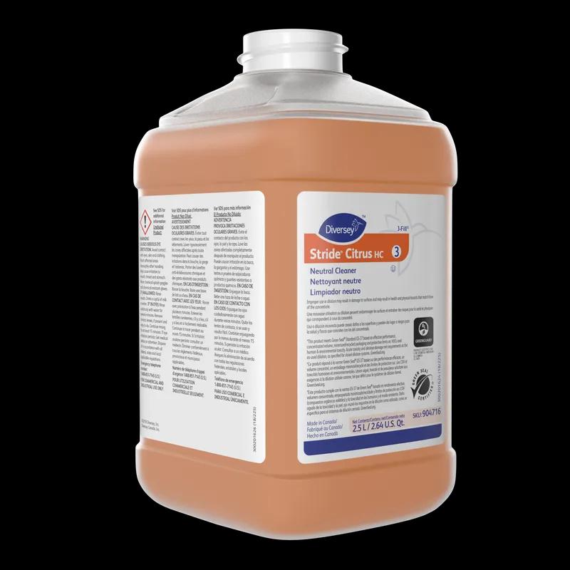Stride HC Citrus Scent All Purpose Cleaner 2.5 L Daily Neutral Liquid Concentrate Kosher For J-Fill® 2/Case