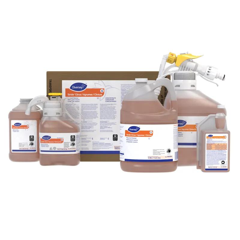 Stride HC Citrus Scent All Purpose Cleaner 2.5 L Daily Neutral Liquid Concentrate Kosher For J-Fill® 2/Case