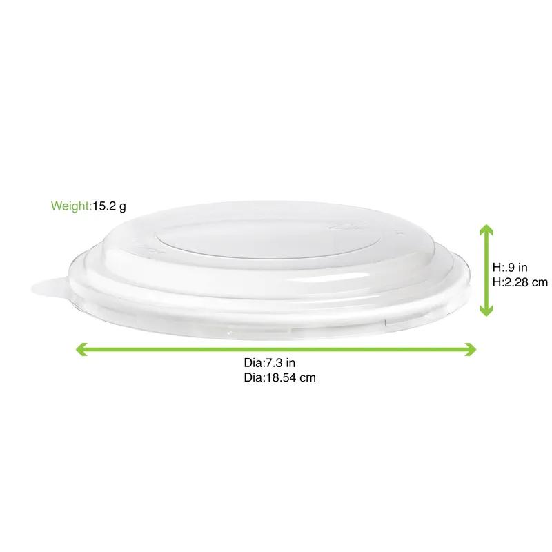 Lid Dome 7.3X1 IN Plastic Clear Round For Container Freezer Safe 45 Count/Pack 8 Packs/Case 360 Count/Case