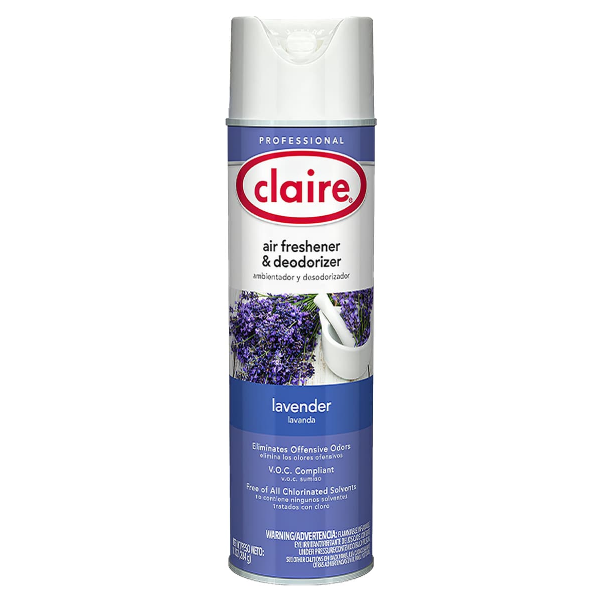 Claire Air Freshener & Deodorizer Lavender Aerosol 20 FLOZ Dry 12/Case