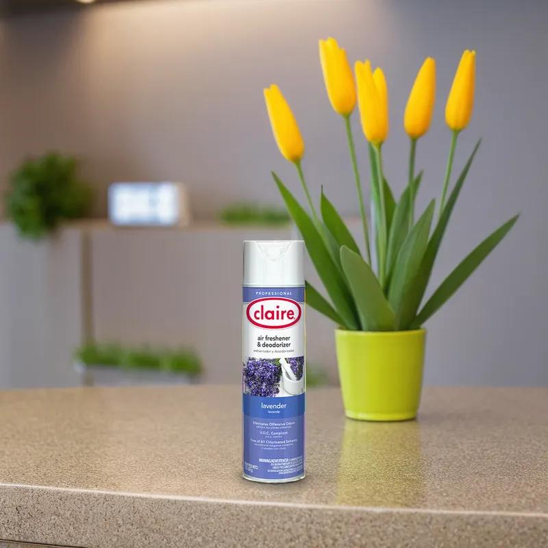 Claire Air Freshener & Deodorizer Lavender Aerosol 20 FLOZ Dry 12/Case