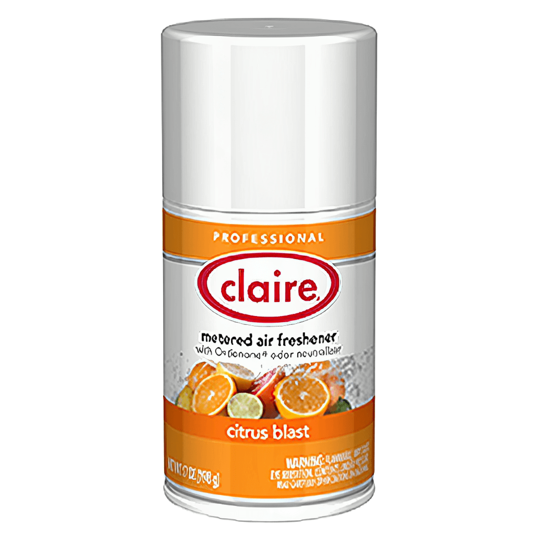 Claire Air Freshener Citrus Blast Aerosol 7 FLOZ Metered Refill 12/Case