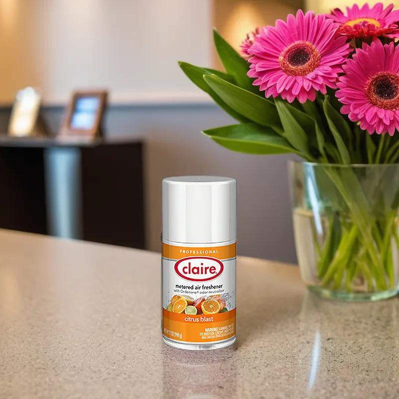 Claire Air Freshener Citrus Blast Aerosol 7 FLOZ Metered Refill 12/Case