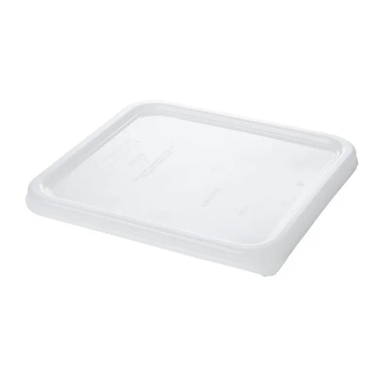 Lid Food Storage Container 9.00X8.47X0.51 IN 2-8 QT White Square LDPE With Snap Lid Food Safe Leak Resistant 1/Each
