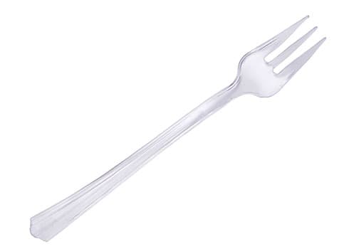 WNA Tasting Fork 4.2 IN Plastic Clear 500/Case