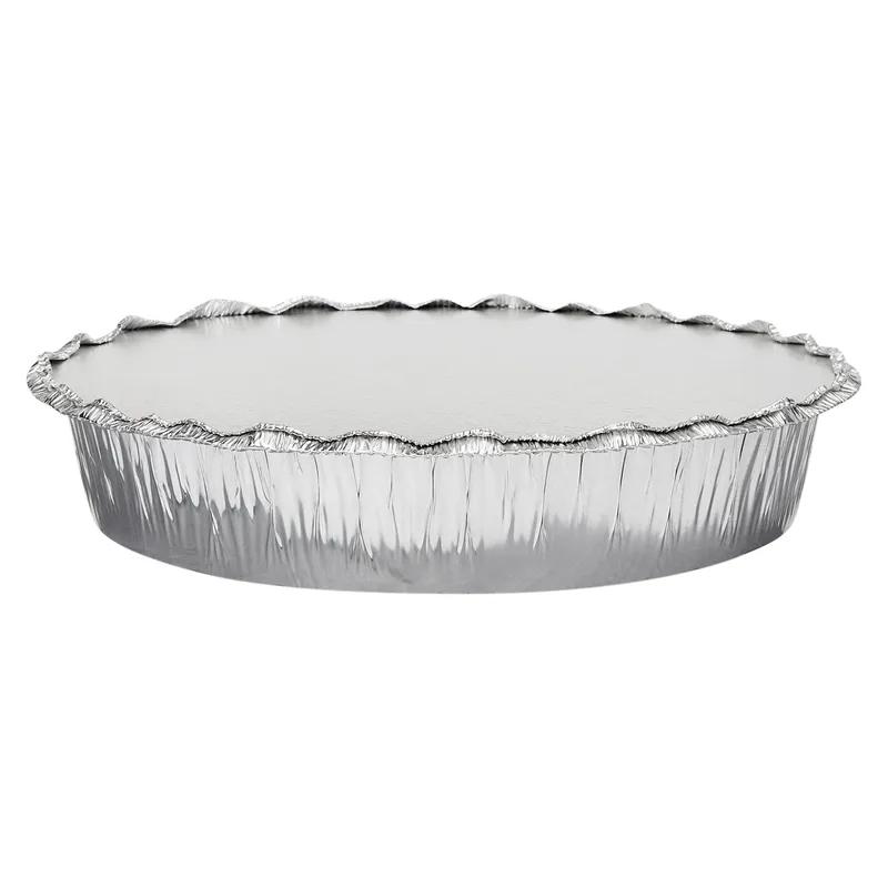Victoria Bay Take-Out Container Base & Lid Combo With Flat Lid 9 IN Aluminum Foil-Lined Paper Round 200/Case