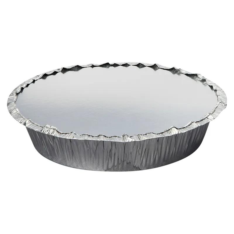 Victoria Bay Take-Out Container Base & Lid Combo With Flat Lid 7 IN Aluminum Foil-Lined Paper Round 200/Case