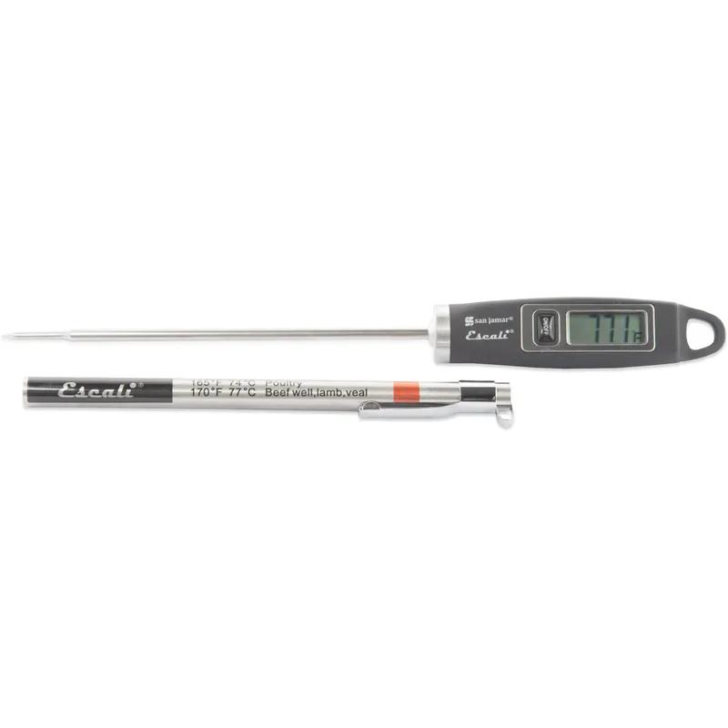 San Jamar Food Thermometer 1.25X4.75 IN Acrylonitrile Butadiene Styrene (ABS) Metal Black Digital 1/Each