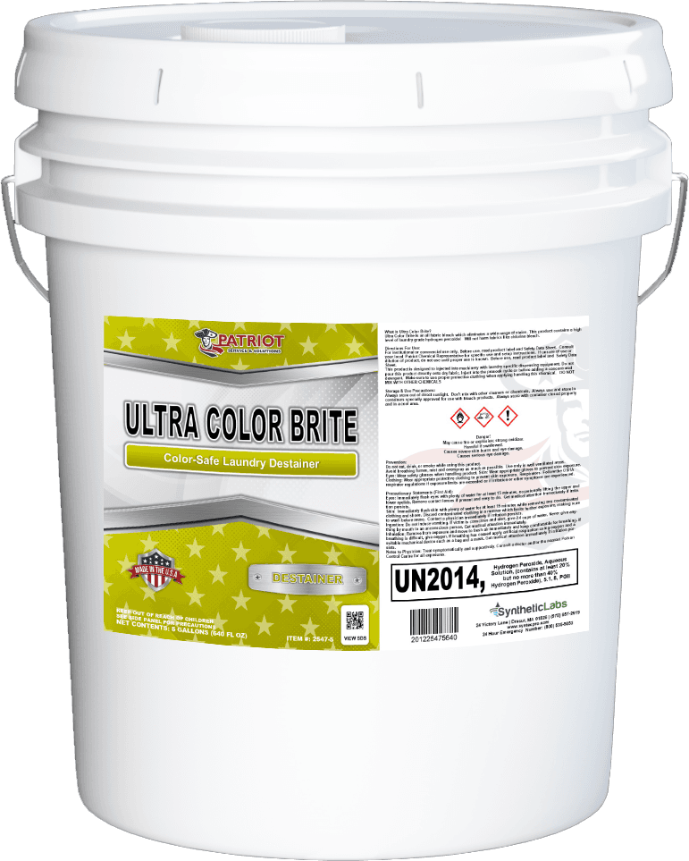 Patriot® Colorbrite Laundry Destainer 5 GAL Color Safe 1/Each