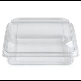 Crystal Seal® Deli Container Hinged With Dome Lid 38 OZ PET Clear Square 200/Case