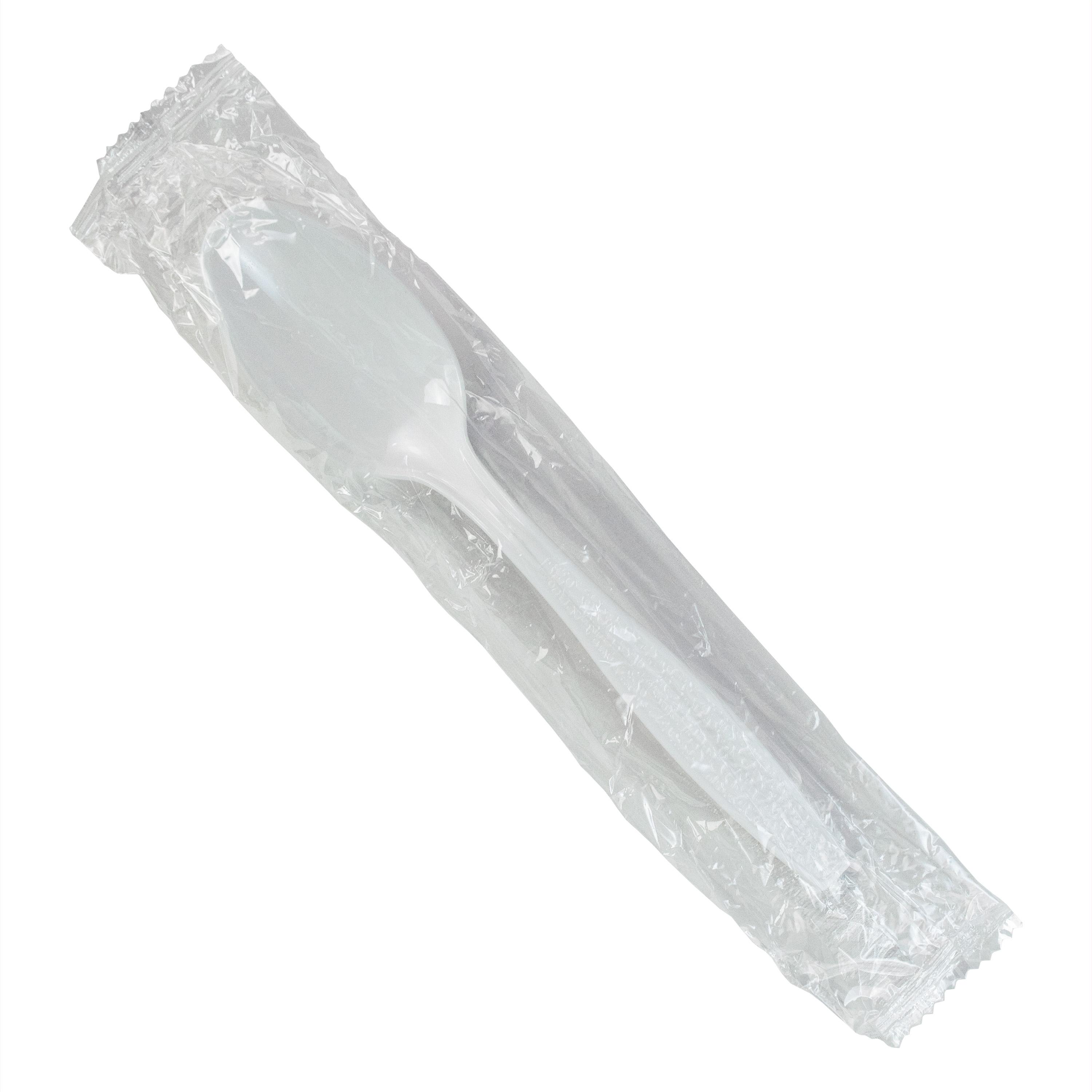 Spoon PS White Extra Heavy Duty Individually Wrapped 1000/Case