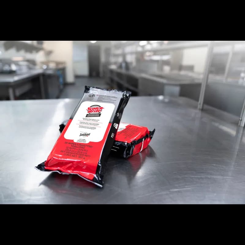 Scotch-Brite™ Scotchgard™ Stainless Steel Cleaner Degreaser 12X9 IN Wipe 30 Count/Pack 6 Packs/Case 180 Count/Case